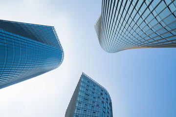 Obraz na płótnie Canvas Financial center skyscraper