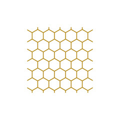beehive design vector illustration. hexagon pattern.