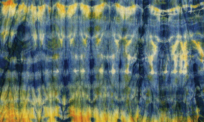 reflection in the water. tie-dye pattern illustration.