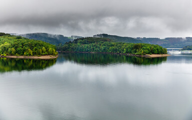 lake and mountains