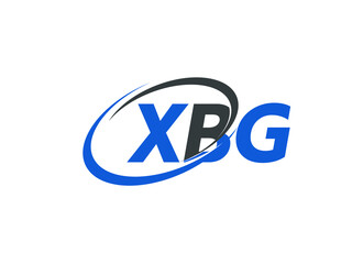 XBG letter creative modern elegant swoosh logo design