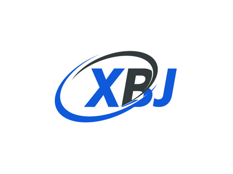 XBJ letter creative modern elegant swoosh logo design