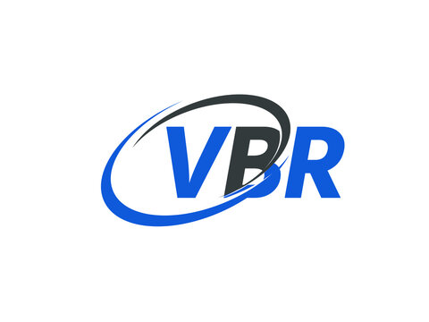 VBR letter creative modern elegant swoosh logo design