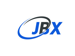 JBX letter creative modern elegant swoosh logo design