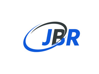 JBR letter creative modern elegant swoosh logo design