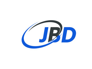 JBD letter creative modern elegant swoosh logo design