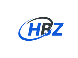 IBZ letter creative modern elegant swoosh logo design