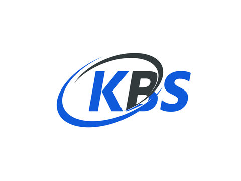 KBS letter creative modern elegant swoosh logo design