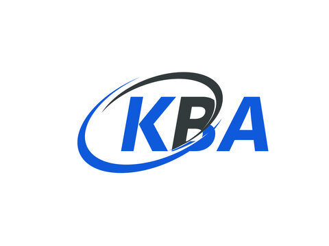 KBA letter creative modern elegant swoosh logo design
