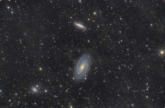 Astrophotography of M81 galaxy group