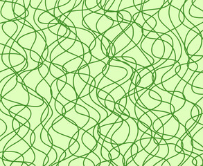 Chaos pattern. Hand drawn dinamic scrawls. Pattern with lines and waves. Universal wavy texture. Abstract dinamic background. Doodle for design. Lineal wallpaper. Decorative style. Line art creation