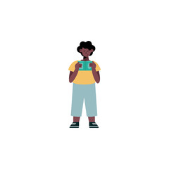 afro boy reading book