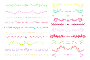 Obraz premium Ornaments on white. Hand drawn universal multicolored elements with abstract patterns on isolation background. Design for spiritual relaxation for adults. Zen art. Decorative style. Signs for books