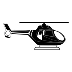 Helicopter Line Art Silhouette Design Element Art SVG EPS Logo PNG Vector Clipart Cutting Cut Cricut