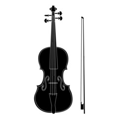 Violin Line Art Silhouette Design Element Art SVG EPS Logo PNG Vector Clipart Cutting Cut Cricut © Rajesh