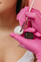 eyebrow brush and eyebrow gel
