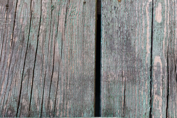 Background from old boards with peeling paint