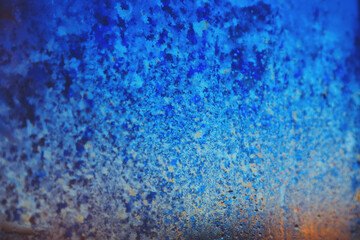 Abstract background. Drops on window glass. Color image.