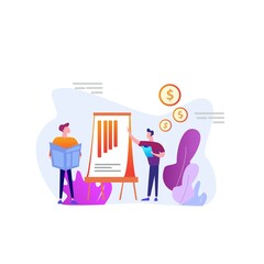 Marketing strategist abstract concept illustration. promote product online, digital marketing strategy, sales plan, boost your business, increase sales, customer engagement.