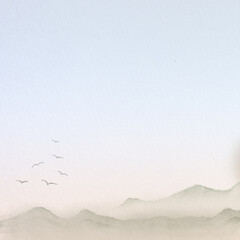 digital painting of nature landscape