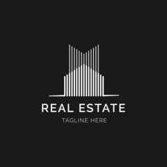 Real estate logo line