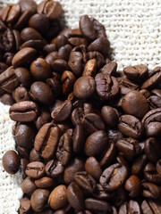 roasted arabica black coffee beans