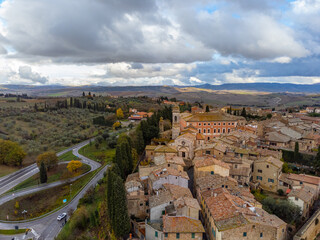 Village of San Quirico d Orcia in Tuscany Italy - travel photography