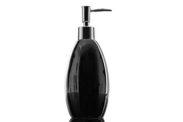 Obraz premium stylish fashionable detergent dispenser black with chrome