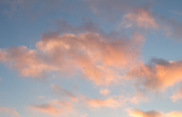 Naklejka na ściany i meble clouds at sunset..