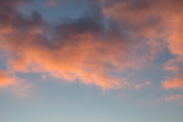 Naklejka na ściany i meble clouds at sunset..