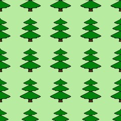 Seamless repeating image of a Christmas tree. Repeating patterns with Christmas trees. Background for postcards, banners, covers, albums, mobile screensavers, scrapbooking, advertising, blogs.