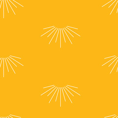 Geometric sunshine pattern repeat retro mid century illustrations inspired by Palm Springs summer. Vector illustration. Fun and cute summer surface design.