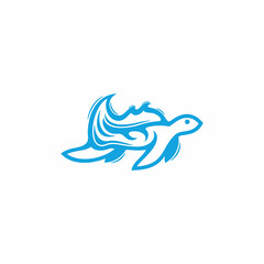Turtle Wave Creative Logo Design
