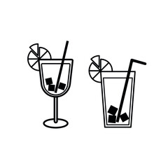 cocktail vector icons