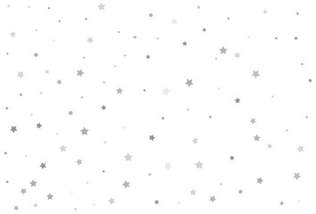 Christmas drawing with silver stars. Silver star Celebration Confetti.