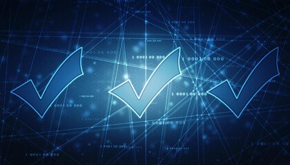 2d illustration Checkbox Tick illustration