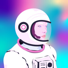 Astronaut on space mission © Biruoh