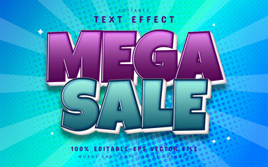 Mega sale text effect editable