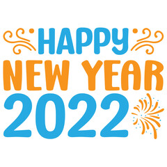 happy new year 2022 Svg Design