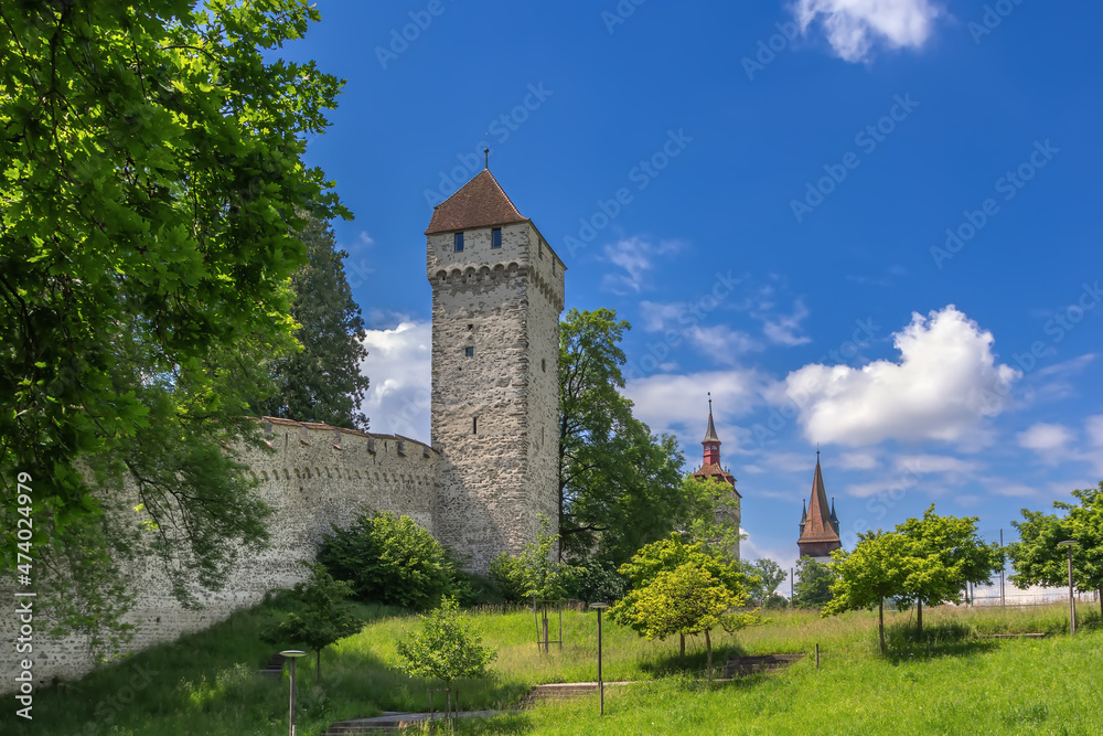 Canvas Prints musegg wall, lucerne, switzerland