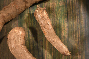 Cassava raw tuber (Manihot esculenta)