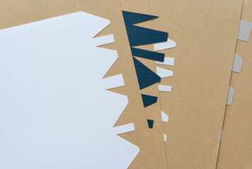 fringed paper background