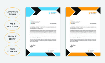 Professional creative letterhead template design
