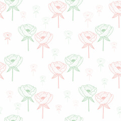 Obraz premium seamless background with flowers