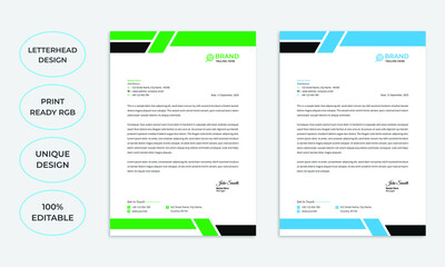 Professional creative letterhead template design