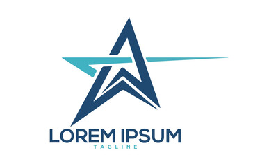 Unique star logo Modern and minimalist vector and abstract logo