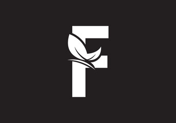 this is a creative letter F add butterfly icon design