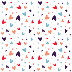 valentine, valentine's day, in love, love, message, romantic , heart , vector, dreams, dreams, happiness, pattern, spring seamless pattern with hearts  and dots