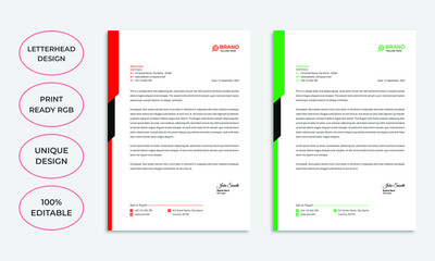 Creative business letterhead template design