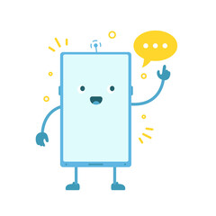 Phone character. A new message. Vector illustration.